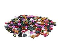 POPETPOP 300 Piezas Letras de Madera Pequeñas y Coloridas Formas de Alfabeto sin Acabado para Manualidades y Aprendizaje Montessori Preescolar Herramientas Educativas para Desarrollo Motor