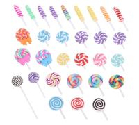 POPETPOP 30piezas Accesorios De Lollipop Para Decoración De Fundas De Móvil Materiales Creativos De Manualidades Juguetes Educativos y Simulación De Dulces