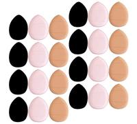 POPETPOP 30piezas Mini Powder Puff Teardrop Triangle Shapes Super Soft Small Finger Makeup Puff For Precise Concealer Foundation Eye Shadow Application Reusable Sponge Pads