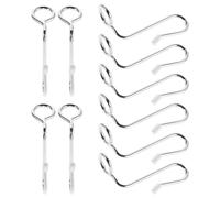 POPETPOP 36 Piezas Gancho de Extensión Gancho Conector Multifuncional para Percha Apilable de Acero Inoxidable Plata para Colgar Bolsos y Bufandas en Armarios Pequeños