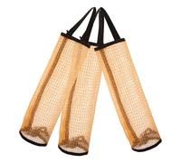 POPETPOP 3piezas Bolsa de Malla para Tenis con Cordón Colgante Almacenamiento Portátil y Duradero para Pelotas Ligera Secado Rápido para Mujeres Tenistas