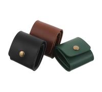 POPETPOP 3piezas Bolsa de Recogida para Púas de Guitarra de Cuero Sintético Bolsa Plegable Enrollable Estuche Organizador para Guardar Púas Escenario