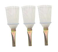 POPETPOP 3piezas Cepillo De Limpieza Para y Ganado Rasqueta Metálica Para Eliminar Pelo y Diseño Antideslizante y Portátil Cuidado Del Pelaje