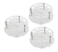 POPETPOP 3piezas Soporte Organizador De Pinceles De Maquillaje Ovalado Estante Secado Transparente para Brochas De Maquillaje
