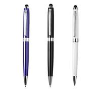 POPETPOP 3piezas Stylus Metal Capacitivo para Pantalla Táctil Bolígrafo para Tablet Smartphone Compatible con iPad Colores Azul Negro