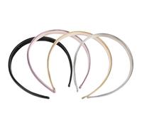 POPETPOP 4 Diademas de Cuero Sintético para Mujer, Estilo Retro y Ligero, Accesorios Cabello Fáciles de Quitar en Diferentes Ocasiones