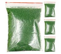 POPETPOP 4 Paquetes de Polvo de Césped Estático Verde para Modelismo, Polvo Flocador de Árbol Esponjoso, Fácil de Usar para Paisajes en Miniatura y Manualidades DIY