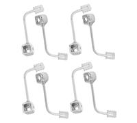 POPETPOP 4 Pares Soportes Metálicos para Almohadillas de Nariz Gafas Inserción Fácil Antideslizante Resistente al Clima Repuesto para Monturas de Gafas Sol