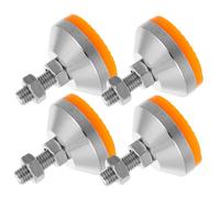 POPETPOP 4 Piezas Ajustar Pies Antideslizantes Tapa De Pie Fijo Cubo Nivelador Ajustable Exterior Tornillo Niveladores De Maquinas Fijas Duela Ser Fin Abierto Original Planeo Acero Carbono