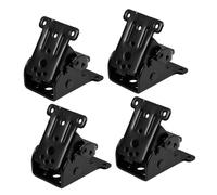 POPETPOP 4 piezas Bisagras Auto Bloqueo Plegables para Patas de Mesa Soporte Negro Instalación Rápida y de Espacio para Muebles y Oficina