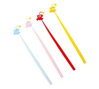 POPETPOP 4 piezas Bolígrafos de Tinta Forma de Pez con Diseño Creativo y Divertido Bolígrafos de Gel y Suaves para Escritura para Estudiantes y Oficina Paquete de Colores Color Aleatorio