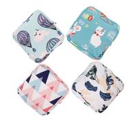 POPETPOP 4 piezas Bolsa Portátil para Compresas Sanitarias Diseño para Viaje y Almacenamiento Higiénico Femenino