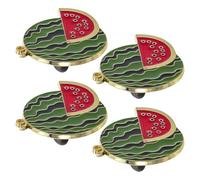 POPETPOP 4 piezas Broche de Sandía de Aleación con Diseño de Dibujos Animados para Ropa Mochilas Sombreros y Vestidos Accesorio Frutal Versátil para Mujeres y Hombres Fiestas y Uso Diario