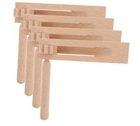 POPETPOP 4 Piezas Carraca de Madera Giratoria Juguete Musical Infantil Seguro Sin Bordes Afilados para Estimulación Temprana y Desarrollo del Ritmo