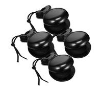 POPETPOP 4 Piezas Castañuelas de Madera Pequeñas Instrumento de Percusión de Dedo para Música Flamenca Diseño Pulido y Sonido Claro para Iniciación y Baile Tradicional