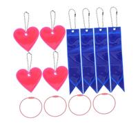 POPETPOP 4 Piezas Colgantes Reflectantes para Bicicleta y Mochila Accesorios de Seguridad Nocturna para Ciclismo y Running Diseño y Portátil Instalación Rápida y Estilo Único