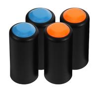 POPETPOP 4 Piezas Cubiertas para Batería de Micrófono Inalámbrico Accesorios Duraderos y Compatibles Tapas de Recambio para Micrófono con Preciso Colores Naranja y Azul para Sistemas