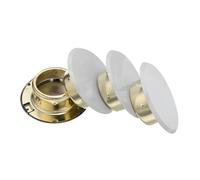 POPETPOP 4 Piezas Fire Sprinkler Head Cover Plate Threaded Ceiling Mount Concealed Nozzle Protector For Home Office Safety