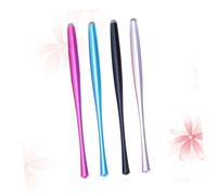 POPETPOP 4 Piezas Lápiz Táctil Capacitivo de Metal con Punta Reemplazable Compatible con Tablets y Smartphones Rojo Negro Azul Plateado