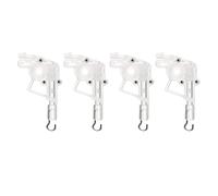 POPETPOP 4 Piezas Mecanismos Inclinadores Hexagonales para Persianas Venecianas Accesorios Transparentes de Plástico Resistentes para Control de Orientación Repuestos Aplicables para