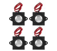 POPETPOP 4 Piezas Mini Altavoz de Rango Completo de 4 Ohmios y 3w con Cavidad de Graves, Material Plástico y Metal, para Proyectos de Audio DIY y Sistemas Electrónicos Pequeños