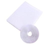 POPETPOP 4 Piezas Mosquitera de Ventana Cortina de Mosquitera para Ventana Autoadhesiva de Poliéster Blanco con Cinta Adhesiva Sala de Lectura y Oficina