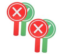 POPETPOP 4 piezas Paletas de Votación Doble Cara para Feedback Estudiantil y Participación Eventos de Aula con Diseño Ligero y Colores Distintivos