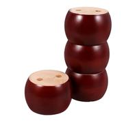 POPETPOP 4 Piezas Patas de Madera para Sofá de Reemplazos de Pies para Muebles Soporte Resistente y Elegante para Sofás Cómodas y Armarios Madera Natural
