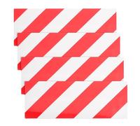 POPETPOP 4 piezas Protector de Esquinas de Espuma Anticolisión para Garaje Cobertura para Paredes y Columnas Absorbe y Protege Puertas de Coche Rojo-blanco