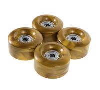 POPETPOP 4 Piezas Ruedas Roller Skate Alta Elasticidad No Luminiscentes Reemplazo Patines Doble Estabilidad Control para Adultos y Principiantes Accesorios Skateboard
