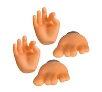 POPETPOP 4 Piezas Soporte De Cepillo De De Punta Divertida Soporte De Pared para Cepillo De Portacepillos De para Pared De Baño. Khaki Vinilo