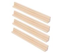 POPETPOP 4 Piezas Soportes de Dominó de Madera Bases de Exhibición para Letras y Fichas Soporte Organizado para Mesa y Aprendizaje Infantil Diseño Duradero y Ligero