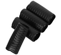 POPETPOP 4 Piezas Tapón de Goma para Violonchelo Guía de Dedos para Violín Goma Negro para Práctica y Actuación