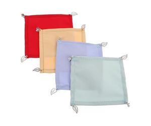 POPETPOP 4 Piezas Tapones para Copas de Vino Reutilizables y Transpirables Cubiertas con Peso y Marcadores de Vino Protección contra Polvo para Picnic Bodas y Cenas