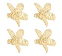 POPETPOP 4 Piezas Tiradores Vintage para Armario Manijas de Aleación de Zinc con Diseño de Flor y Agujero Único Tiradores para Muebles Retro de Cocina y Dormitorio