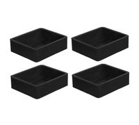 POPETPOP 4 Piezas Topes De Rueda Negros para Evitar Deslizamientos Soportes De Rueda Giratoria para Camas y Sillas Estabilizadores De para Muebles Resistentes