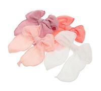 POPETPOP 4 Pinzas De Cocodrilo Con Lazo Para El Pelo: Accesorios Para El Pelo Con Lazo De Cinta Para San Valentín Para Niñas, Adolescentes Y Mujeres Para Un Estilo Festivo.