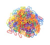 POPETPOP 400 Piezas Juguete Entrelazado Cadena de Loros Loro Juguetes Cadenas para niños Enlaces de Juguete Juguetes Infantiles Ganchos eslabones de la Cadena Jaula de Loros Juguetes