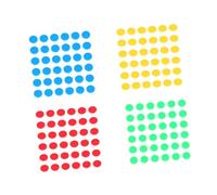 POPETPOP 400 Piezas Monedas de Recompensa de Plástico Redondas para Fichas Educativas Reutilizables Colores Azul Verde Rojo y Amarillo Herramienta de Cálculo y Aprendizaje para Actividades