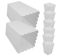POPETPOP 40piezas Cajas Desechables Blancas Para De Maíz Recipientes Para Refrigerios Para Noches De Cine Perfectos Para Guardar Papas Fritas y Bocadillos Fiesta