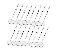 POPETPOP 40piezas Pasadores Cabello Diámetro Interior Pinzas Metálicas Plateadas Para Manualidades y Accesorios Cabello Diy Para Crear Horquillas Pelo