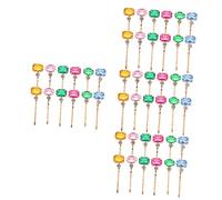 POPETPOP 48 Piezas clip de flequillo clip pinzas para el cabello de cristal decoración colorida decoración vintage horquillas de diamantes de imitación clips laterales para el cabello Lindo