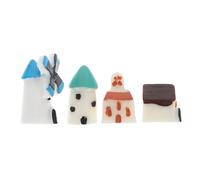 POPETPOP 4piezas Adornos Miniatura para Jardín Accesorios De Paisaje Figuras De Casa Pequeñas para Decoración De Micro y De Hadas