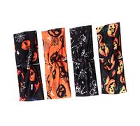 POPETPOP 4piezas Diademas De Halloween Diadema De Calabaza y Calavera Accesorios Cabello Elásticos Para Fiesta De Halloween