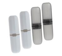 POPETPOP 4piezas Estuche para Cepillos de Dientes de Viaje Organizador para Cepillos y Pasta de Dientes para Camping Escuela y Uso Diario el Baño