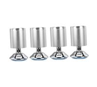 POPETPOP 4piezas Patas Regulables Unidades para Muebles Gabinetes Sala De Estar Hechas De Aluminio
