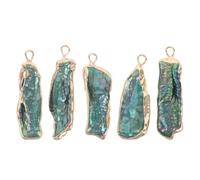 POPETPOP 5 colgantes de perlas naturales: perlas cultivadas irregulares de estilo barroco, cuentas sueltas para hacer joyas, collares y pulseras.