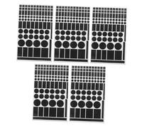 POPETPOP 5 Hojas Pegatinas de Bloqueo de Luz LED para Electrónica de Unidades Adhesivos Negros para Atenuar Indicadores LED TV Aire Acondicionado y Electrodomésticos Diseño y Fácil de