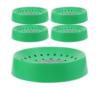 POPETPOP 5 Nidos de Plástico para Cría de Palomas Tapete Extraíble, Alfombra Ligera Verde, Reutilizables y Que Previenen Que los Huevos Se Caigan, Ideales para Descanso y Eclosión