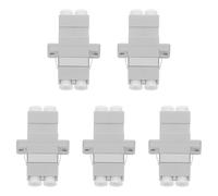 POPETPOP 5 Piezas Adaptador de Fibra Óptica Diseño Dividido y Acoplador de Brida para Conexión Estable y Transferencia Rápida en Redes de Fibra y Centros de Datos